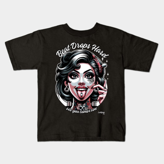 Rebel Elixir: Pin-Up Potion Kids T-Shirt by LollipopINC